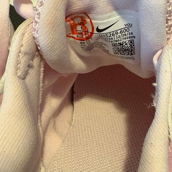 Nike V2K Run Summery Florals Showes — Pink Foam/Arctic Pink size 6 - Picture 6 of 6